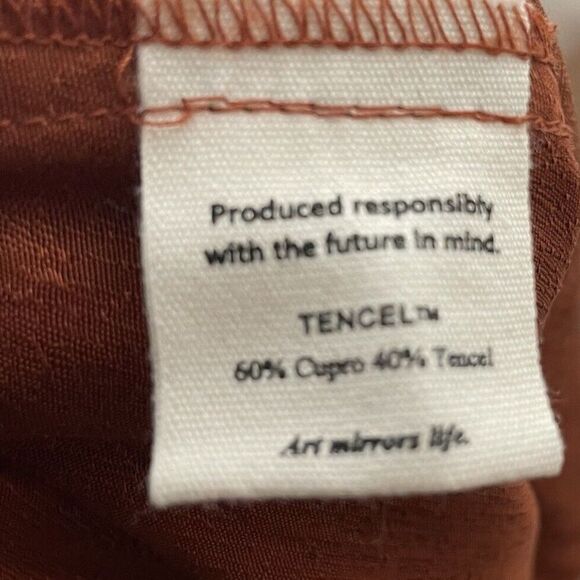 UNTITLED IN MOTION Satin Pants Women Small Brown Wide Leg Pajama Suiting - Picture 15 of 16